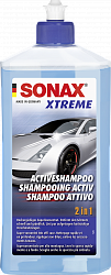 SONAX XTREME ActiveShampoo автошампунь с активными сушащими компонентами 2 в 1 