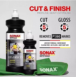 Однокрокова полірувальна паста SONAX PROFILINE Cut+Finish 5-5 фото 2