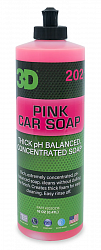 Концентрированный ручной шампунь 3D Pink Car Soap